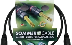 Cablu XLR Sommer Cable XLR 3pin 0.5m bk Neutrik