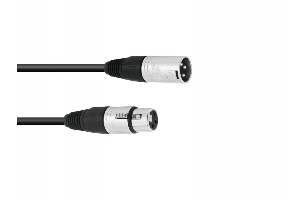 XLR cable 3pin 0.5m bk Neutrik
