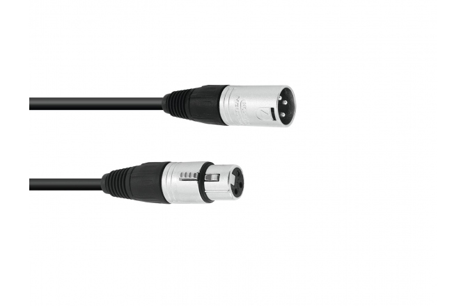 Cablu XLR Sommer XLR cable 3pin 0.5m bk Neutrik