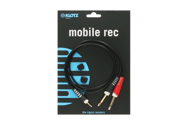 Y cable - lightweightTRS 3.5 mm - 2x TS 6.3 mm - 2 m
