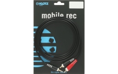 Cablu Y audio RCA Klotz Y cable - lightweightTRS 3.5 mm - 2x RCA - 2 m
