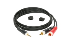 Cablu Y audio RCA Klotz Y cable - lightweightTRS 3.5 mm - 2x RCA - 2 m