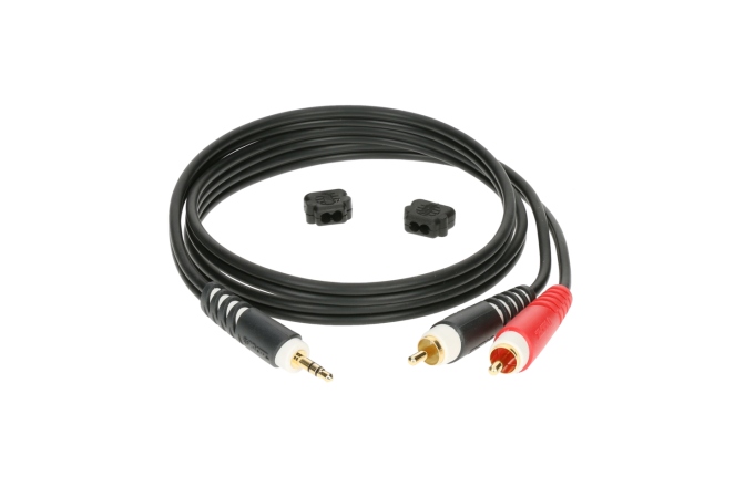 Cablu Y audio RCA Klotz Y cable - lightweightTRS 3.5 mm - 2x RCA - 2 m