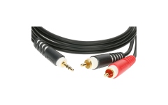 Cablu Y audio RCA Klotz Y cable - lightweightTRS 3.5 mm - 2x RCA - 2 m