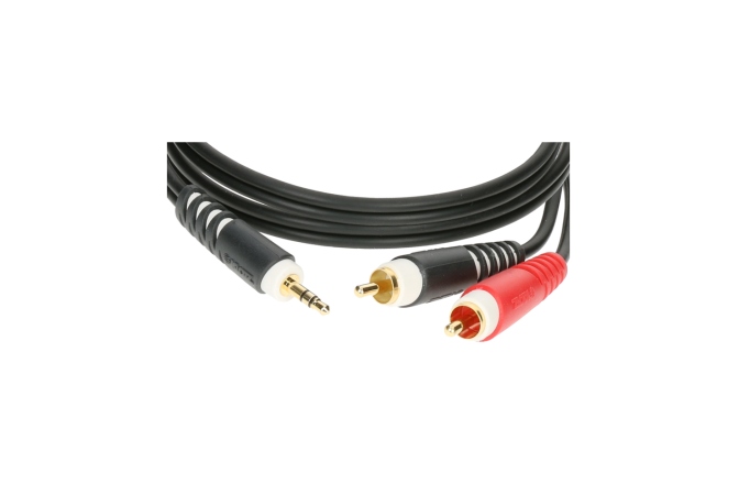 Cablu Y audio RCA Klotz Y cable - lightweightTRS 3.5 mm - 2x RCA - 2 m