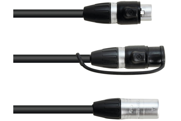 Adapter Cable DMX IP XLR 3pol(m)/2xIP XLR 3pol(f)