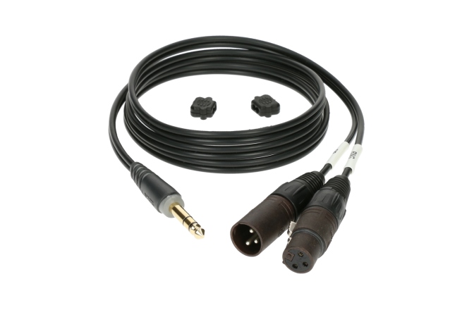Cablu Y flexibil Klotz Y cable - lightweight - insertTRS 6.3 mm - 2x XLR 3p F/M - 2 m