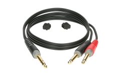 Cablu Y nebalansat Klotz Y cable - lightweight - insertTRS 6.3 mm - 2x TS 6.3 mm - 3 m