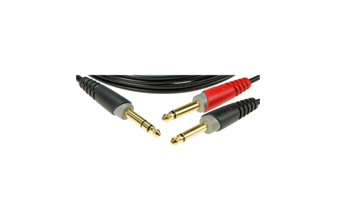 Cablu Y nebalansat Klotz Y cable - lightweight - insertTRS 6.3 mm - 2x TS 6.3 mm - 3 m