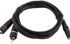 Cablu Y Omnitronic Adaptercable 3.5 Jack/2xRCA 1.5m bk