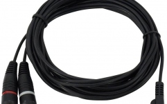 Cablu Y Omnitronic Adaptercable 3.5 Jack 90°/2xRCA 3m bk