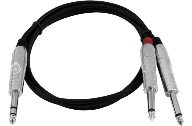 Cablu Y Omnitronic Adaptercable Jack/2xJack 3m