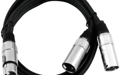 Cablu Y Omnitronic Adaptercable XLR(F)/2xXLR(M) 1m bk