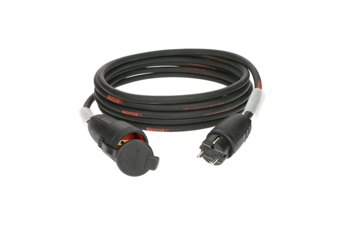 Cablul alimentare exterior Klotz TITANEX H07RN-F power cable 3G 2.5 mm²Schuko M/F - solid rubber - 16 A - 30 m