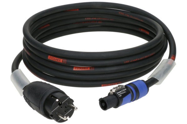 TITANEX H07RN-F power cable 3G 2.5 mm²Schuko - powerCON A - 25 m TITANEX H07RN-F power cable 3G 2.5 mm²Schuko - powerCON A - 25 m
