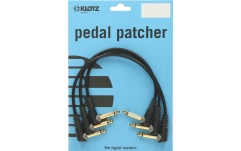 Cabluri patch pedale Klotz unbalanced entry level patch cable with angled jacks - 0.3 m