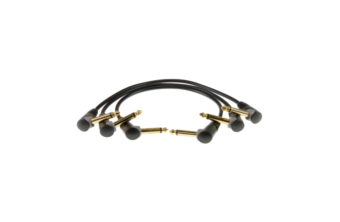 Cabluri patch pedale Klotz unbalanced entry level patch cable with angled jacks - 0.3 m