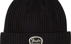 Caciulă Fender Pick Patch Ribbed Beanie Black