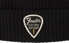 Caciulă Fender Pick Patch Ribbed Beanie Black