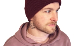 Căciulă tricotată  Rohema Beanie bordeaux