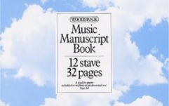 Caiet de muzică No brand Music Manuscript Book: 12 Stave 32 Pages Spiral