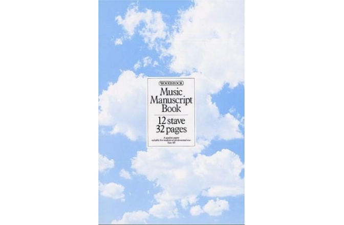 Caiet de muzică No brand Music Manuscript Book: 12 Stave 32 Pages Spiral