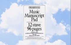 Caiet de muzică No brand Music Manuscript Book: 12 Stave 96 Pages