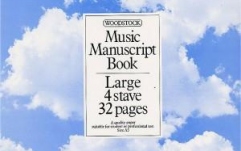 Caiet de muzică No brand Music Manuscript Book: 4 Stave 32 Pages Large