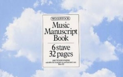 Caiet de muzică No brand Music Manuscript Book: 6 Stave 32 Pages