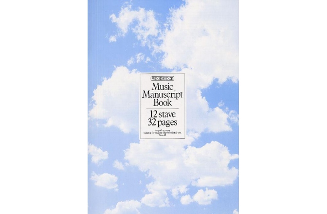 Caiet No brand Woodstock Music Manuscript Paper: 12 Stave