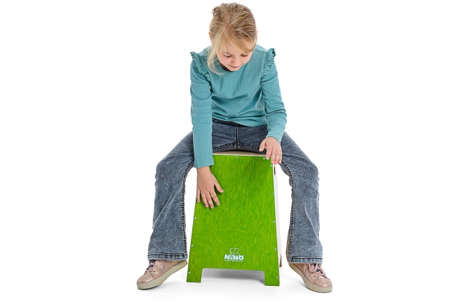 Cajon pentru Copii Nino Percussion Stackable Large Cajon - Green NINO991GR