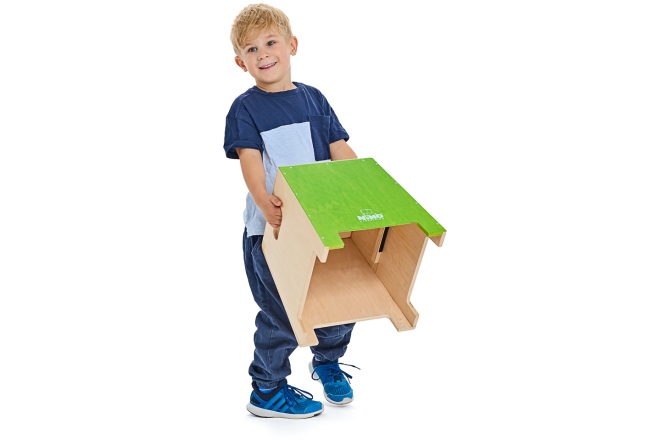 Cajon pentru copii Nino Percussion Stackable Small Cajon - Green