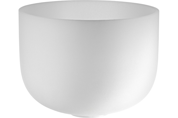 Meinl Crystal Singing Bowl, white-frosted, 13" / 33 cm, Note D4, Sacral Chakra