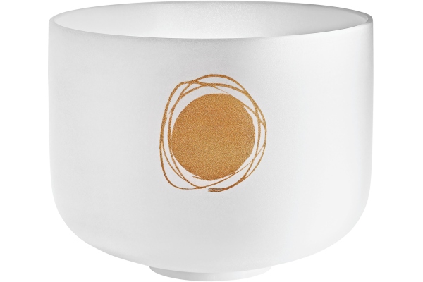Meinl Planetary Tuned Crystal Singing Bowl, 12" / 30 cm, Schumann Ressonance 250.56 Hz, Crown Chakra