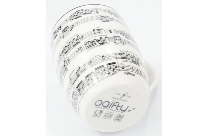 Cană & cutie cadou No brand Mug Notelines White 300 ML