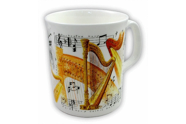 Fine China Mug - Harp Design