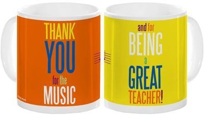 No brand Teacher Thank You For The Music Mug