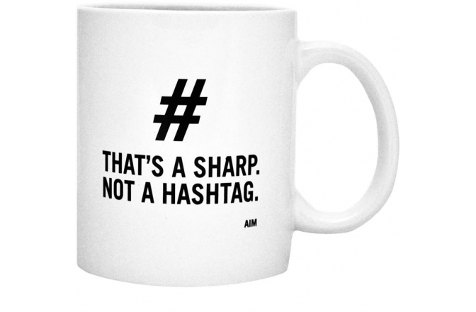 Cană de cafea No brand Thats A Sharp Not A Hashtag Mug