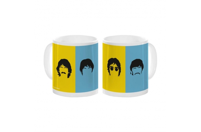 Cană pentru cafea No brand Beatles Blue And Yellow Mug