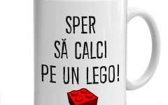 Cană pentru cafea No brand Cana Sper sa calci pe un LEGO
