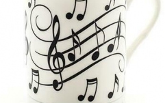 Cană pentru cafea No brand Music Notes Mug - Black On White