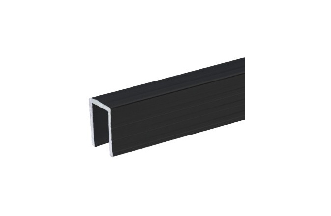 Canal de acoperire din aluminiu pentru perete despărțitor Adam Hall 6240 BLK 2m