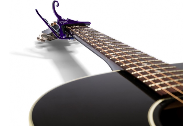 Capodastru Kyser Quick-Change Capo Acoustic Guitar Deep Purple