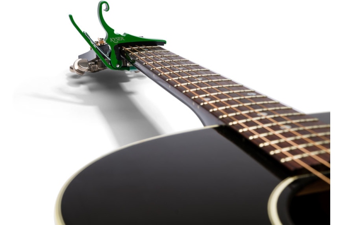 Capodastru Kyser Quick-Change Capo Acoustic Guitar Emerald Green