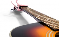 Capodastru Kyser Quick-Change Capo Acoustic Guitar Pink