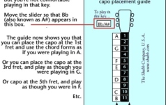 Capodastru Transposing Guide Shubb Capodastru Transposing Guide