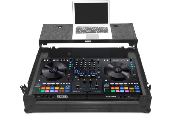 Ultimate Flight Case Rane Performer & Four Plus (Laptop Shelf + Wheels) 