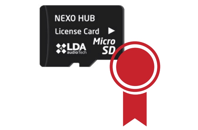 Card licență LDA audioTech NEXO HUB S02