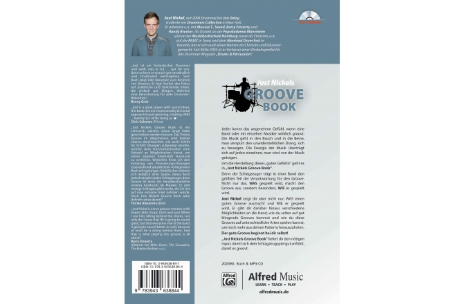 Carte + CD Meinl Jost Nickel "Groove Book" textbook incl. MP3-CD - German