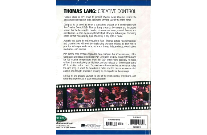 Carte cu metode+CD Meinl Thomas Lang "Creative Control" Book with Play-Along CD
